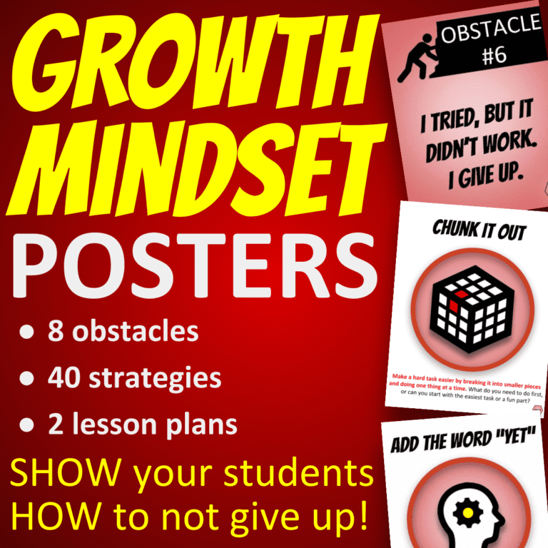Printable Growth Mindset Posters (PDF)