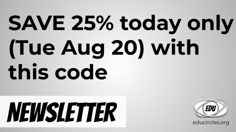 SAVE 25% today only (Tue Aug 20) with this code