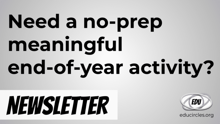 Need a no-prep meaningful end-of-year activity?