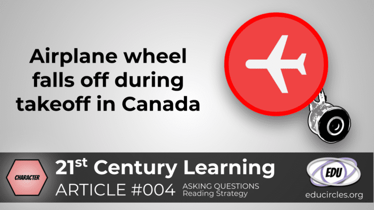 Airplane wheel falls off during takeoff in Canada (Reading Response Article 004)