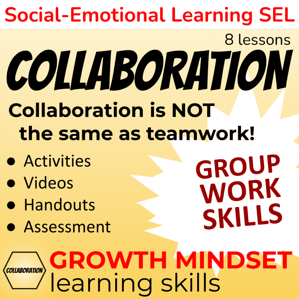 Teaching Collaboration - Social Emotional Learning Skills - Collaboration is not the same as teamwork!