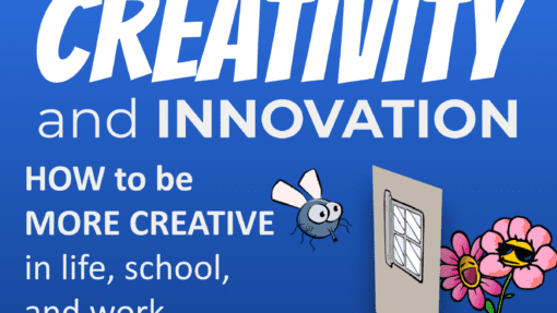 14 Creativity and Innovation Lessons - teach students HOW to be creative. Growth Mindset Learning Skills - Social Emotional Learning (SEL) Cover photo of a fly looking through a closed window at flowers on the outside.